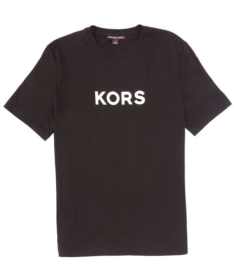 michael kors textured jacquard short sleeve tee grey|Michael Kors Textured Kors Short Sleeve T.